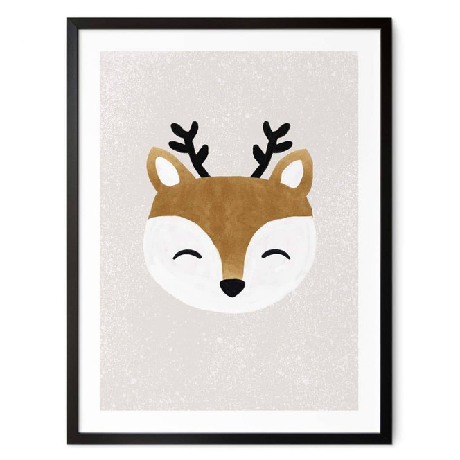 Poster Weihnachten - Niedliches Rentier - Orara Studio