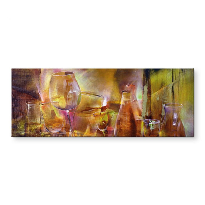 Acrylglasbild Vasen und Gläser - Schmucker - Panorama