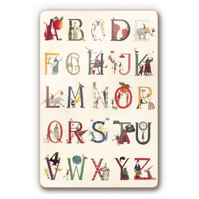 Glasbild Leffler - Das Alphabet