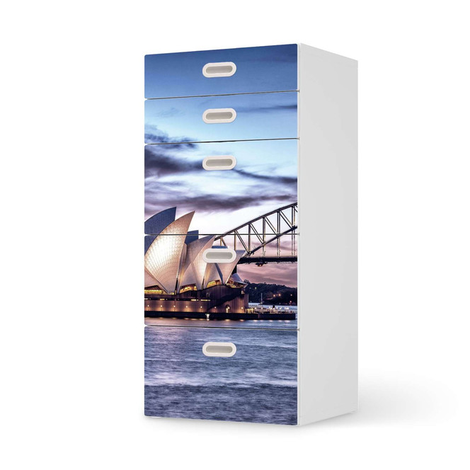 Möbel Klebefolie IKEA Stuva / Fritids Kommode - 5 Schubladen - Sydney- Bild 1