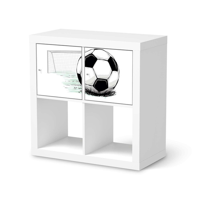 Möbelfolie IKEA Kallax Regal 2 Türen (quer) - Freistoss- Bild 1