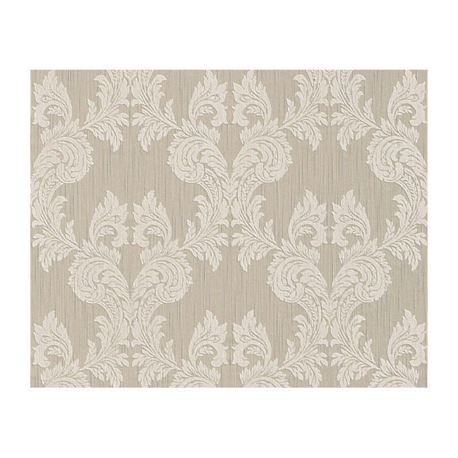 Mustertapeten Architects Paper Textiltapete Tessuto Graubeige, Grauweiss