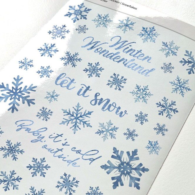 Sticker Schneeflocken