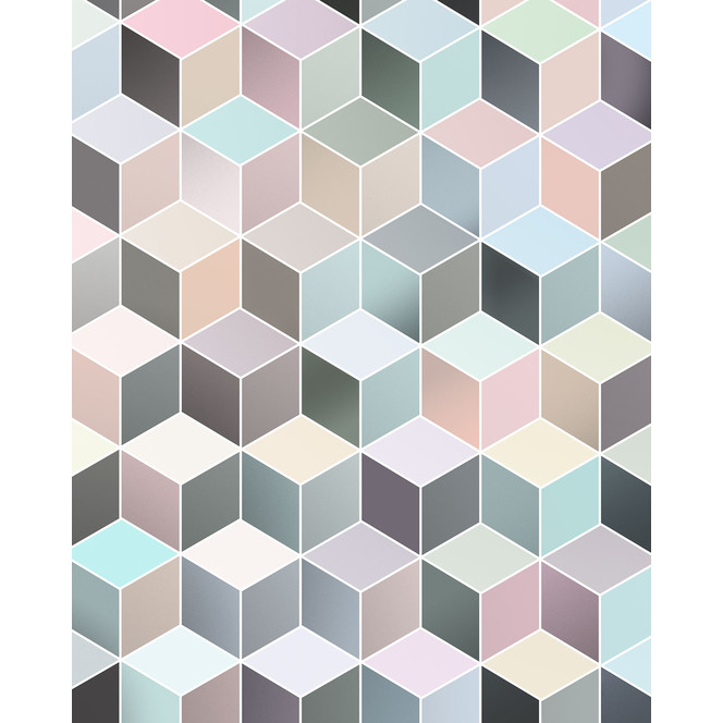 Fototapete Cubes Pastel