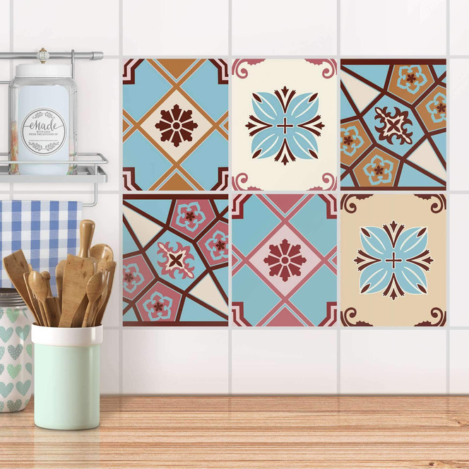 Fliesenaufkleber Set rechteckig - Madrid