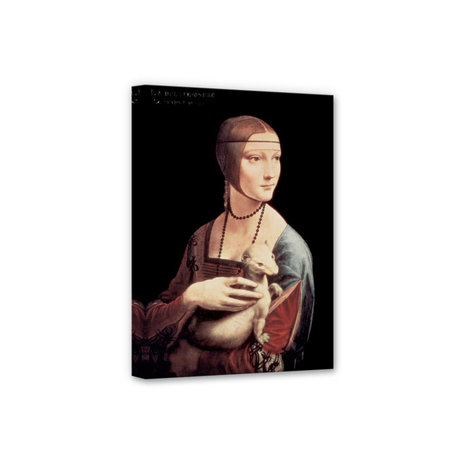 Leinwandbild da Vinci - Die Dame mit dem Hermelin