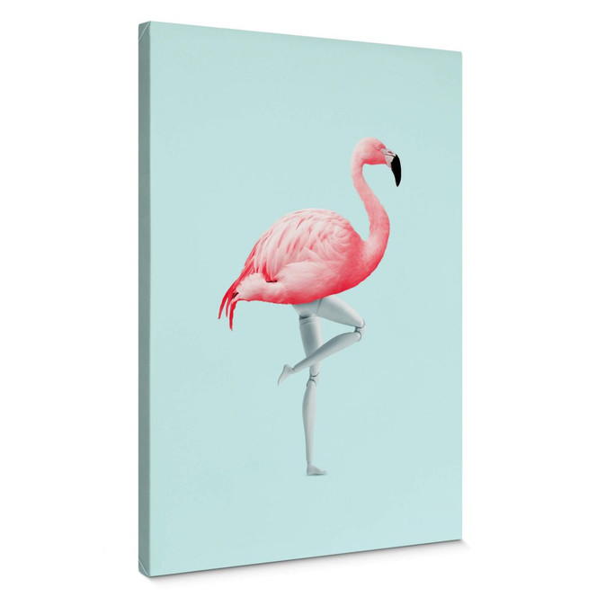 Leinwandbild Loose - Flamingo Mannequin