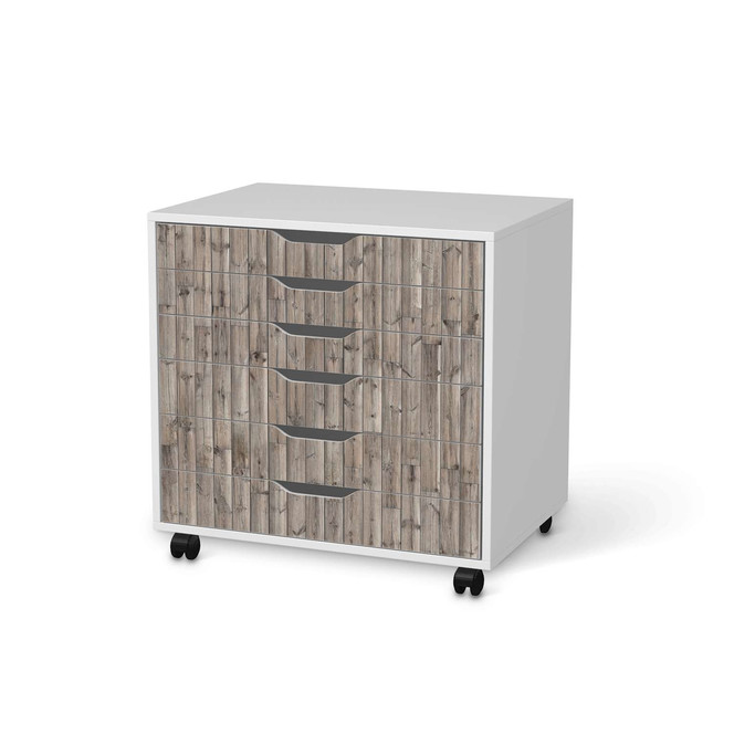 Möbelfolie IKEA Alex Rollcontainer 6 Schubladen - Dark washed- Bild 1