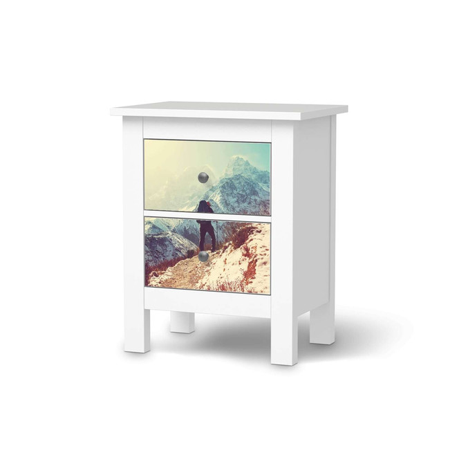 Möbelfolie IKEA Hemnes Kommode 2 Schubladen - The sky is the limit- Bild 1