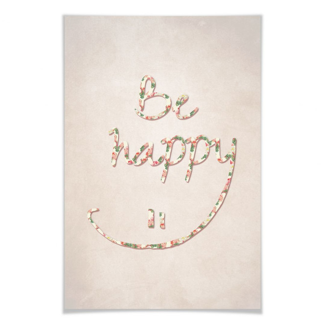 Poster Be happy
