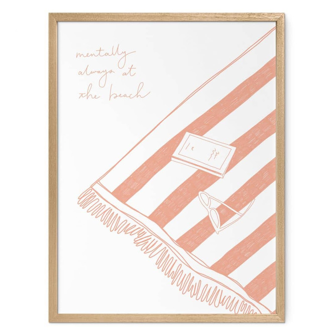 Poster Sehnsucht nach Strand und Meer - Soley