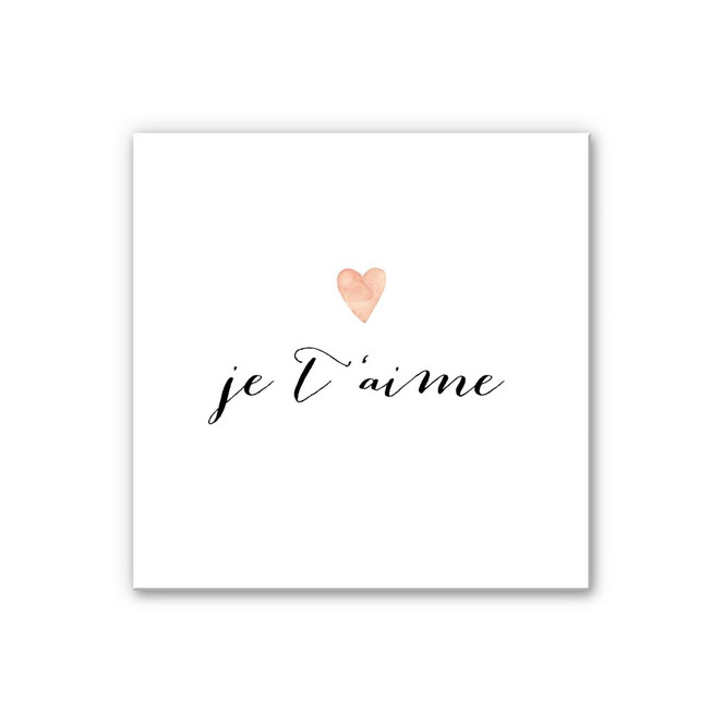 Wandbild Confetti & Cream - Je t'aime