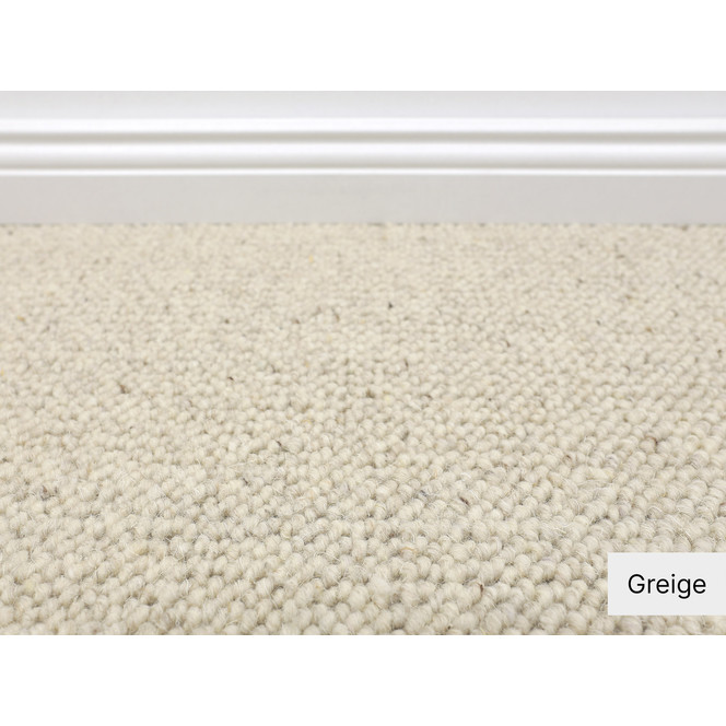 Khartum Wollteppichboden Meterware in Greige