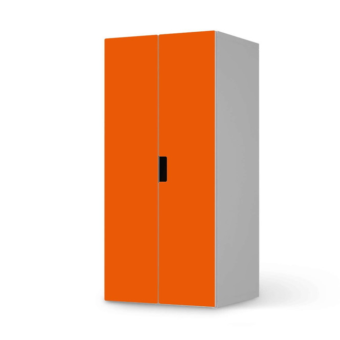 Möbelfolie IKEA Stuva / Malad Schrank - 2 grosse Türen - Orange Dark- Bild 1