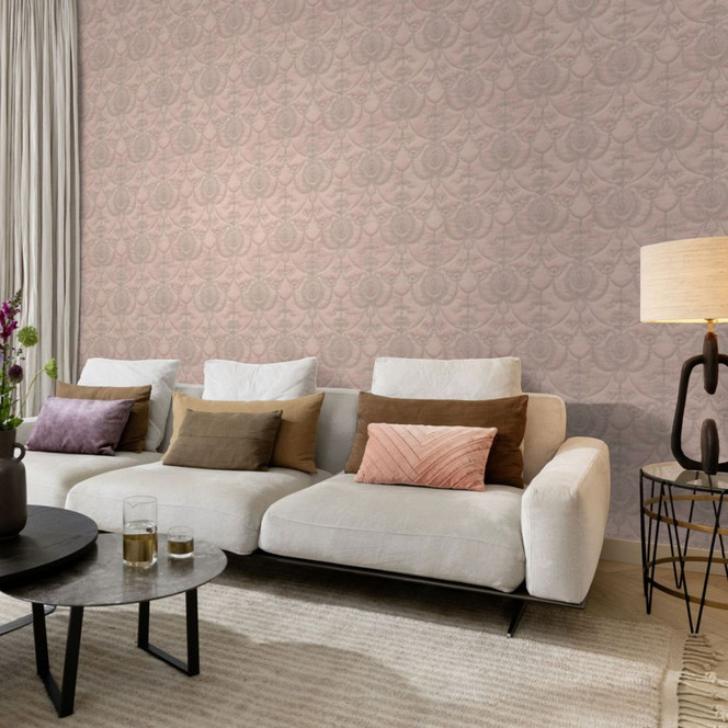 Rasch Vliestapete, Mustertapete Trianon XIII rose, taupe