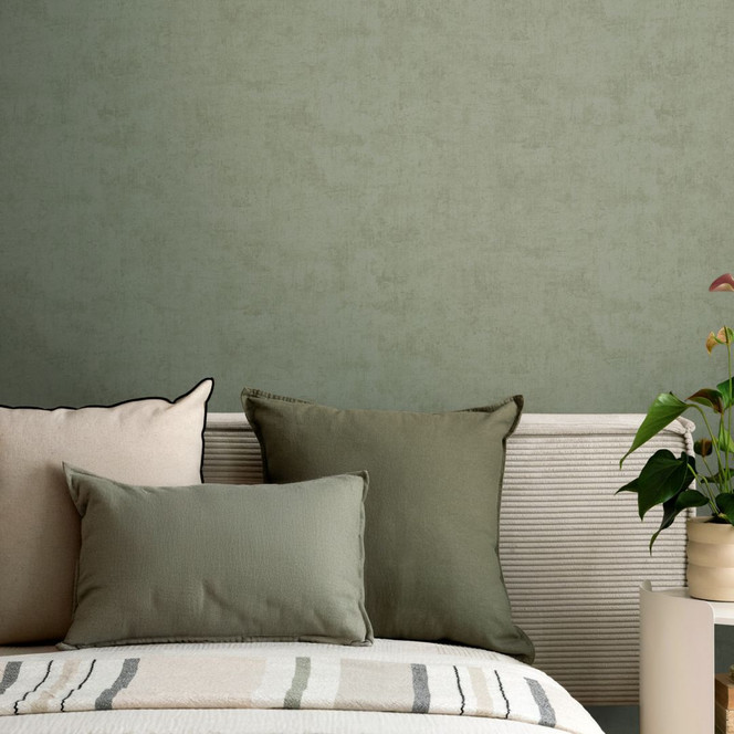 Vlies Tapete floral - markantes Retro-Muster in Steingrau & Naturton