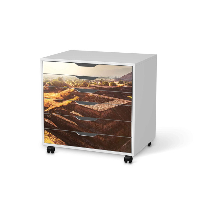 Möbelfolie IKEA Alex Rollcontainer 6 Schubladen - Teotihuacan- Bild 1