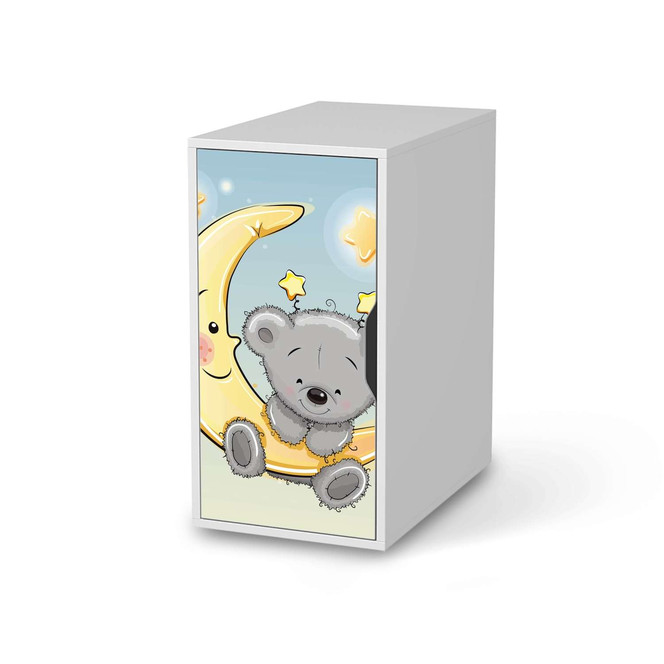 Möbelfolie IKEA Alex Schrank - Teddy und Mond- Bild 1