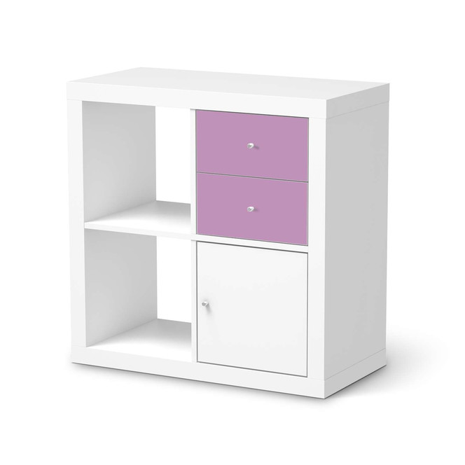 Möbelfolie IKEA Kallax Regal Schubladen - Flieder Light- Bild 1