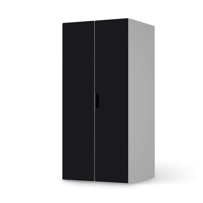 Möbelfolie IKEA Stuva / Malad Schrank - 2 grosse Türen - Schwarz- Bild 1