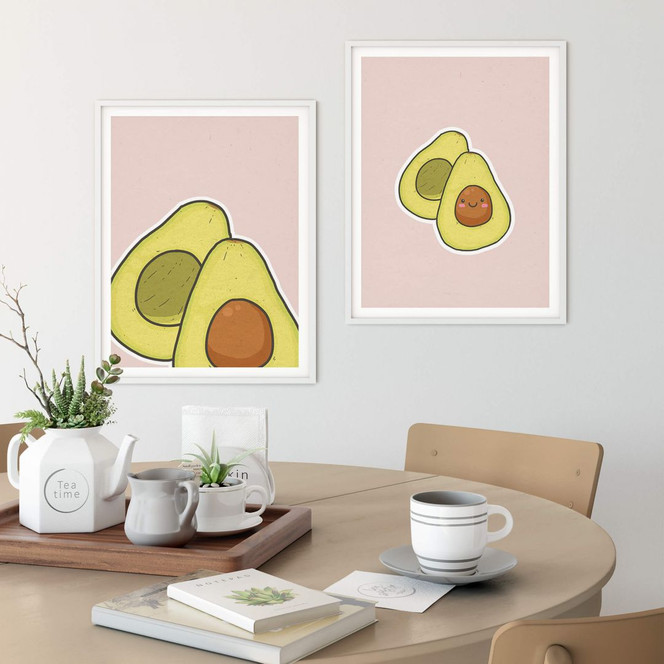 Poster-Set mit Bilderrahmen Avocado Lover (2er Set) - Bild 1