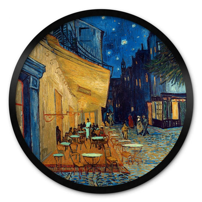 Poster van Gogh - Café Terrasse am Abend - Rund