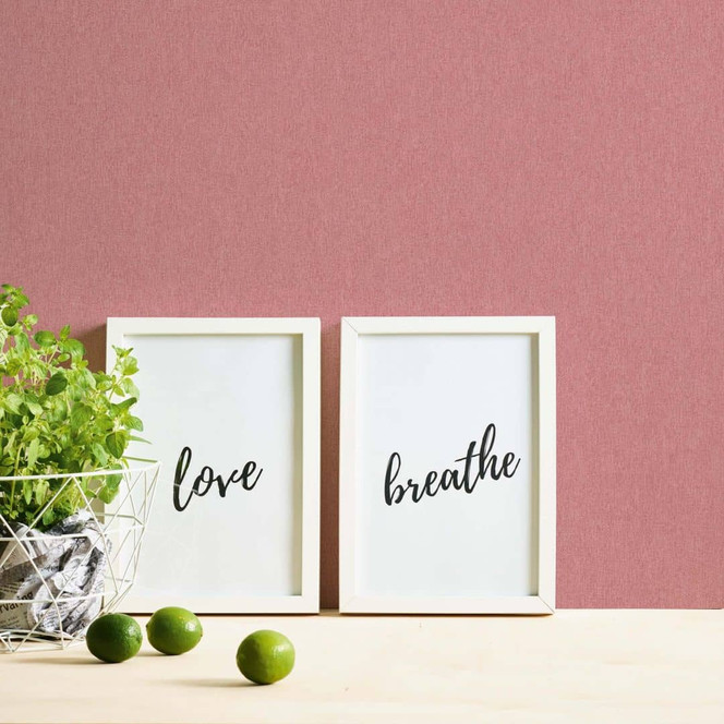 Unitapete Rosa - Vliestapete Einfarbig - A.S. Création