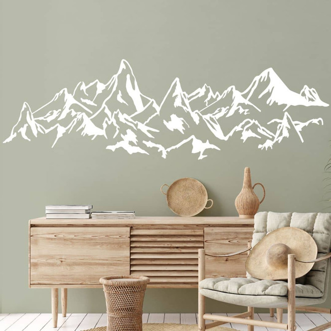 Wandtattoo Felsiges Bergpanorama