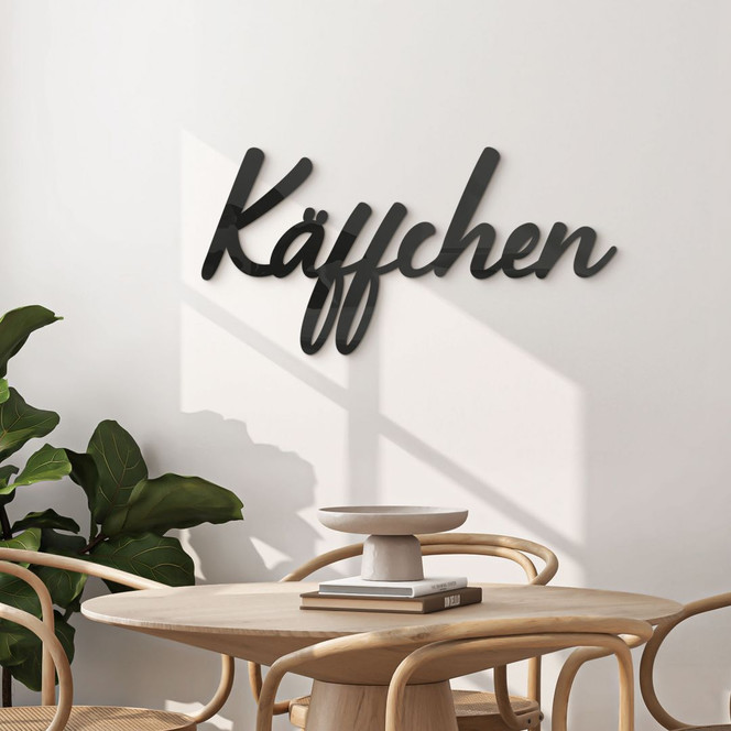 3D Schriftzug Käffchen - Acryldeko