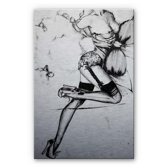Alu-Dibond Bild Verführerisches Pin- up