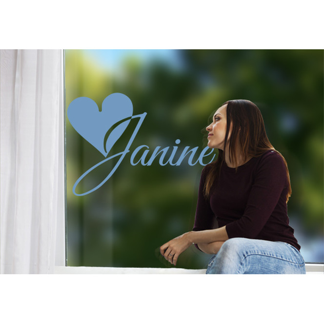 Glasdekor Wunschtext Initiale J - Bild 1