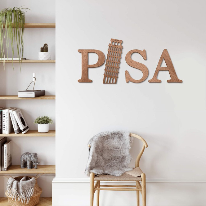 Holzbuchstaben Mahagoni - Pisa