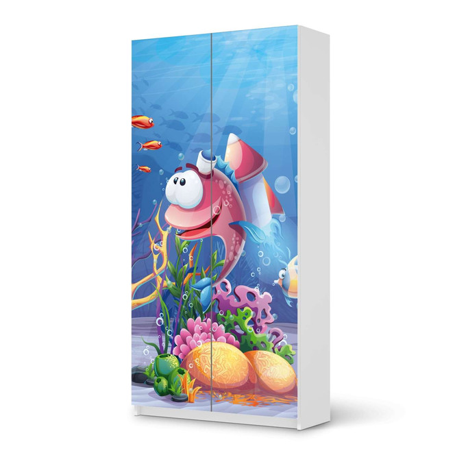 Klebefolie IKEA Pax Schrank 201cm Höhe - 2 Türen - Bubbles- Bild 1