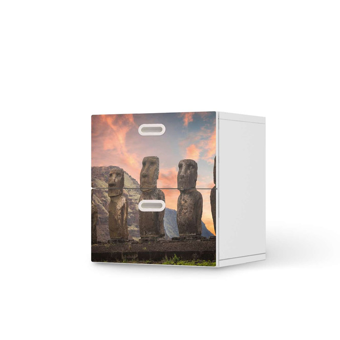 Klebefolie IKEA Stuva / Fritids Kommode - 2 Schubladen - Easter Island- Bild 1