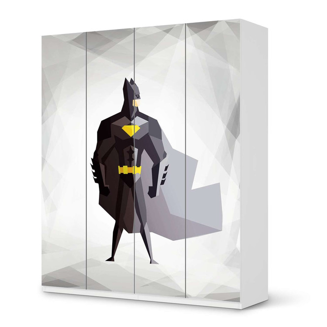 Möbelfolie IKEA Pax Schrank 236cm Höhe - 4 Türen - Mr. Black- Bild 1