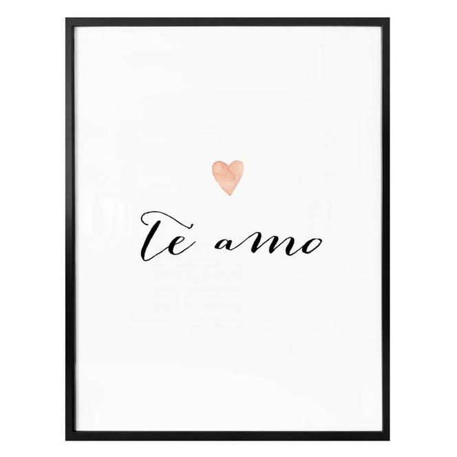 Poster Confetti & Cream - Te amo