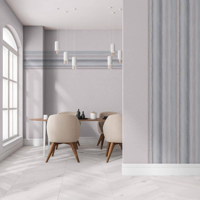 Vliestapete mit einfarbiger Struktur rosa Uni