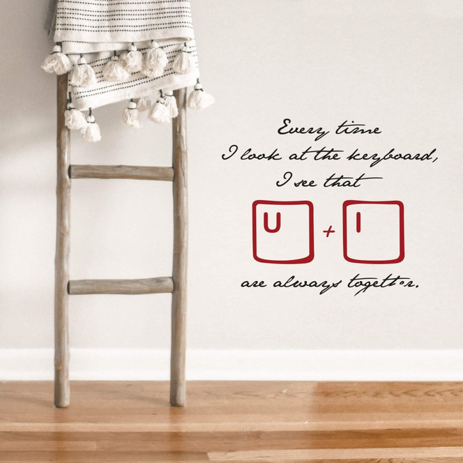 Wandtattoo Every time I look... (2-farbig)