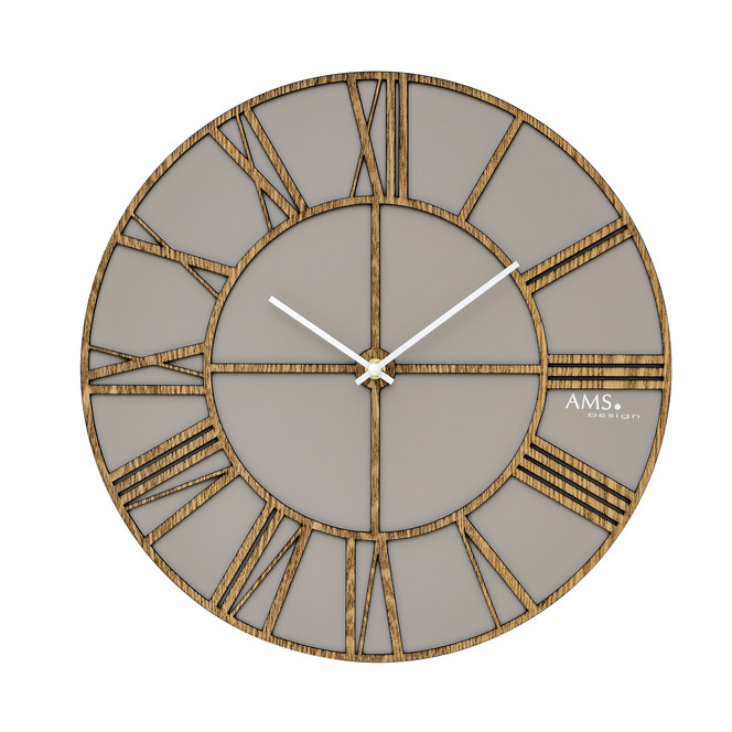 Wanduhr Holz lackiert