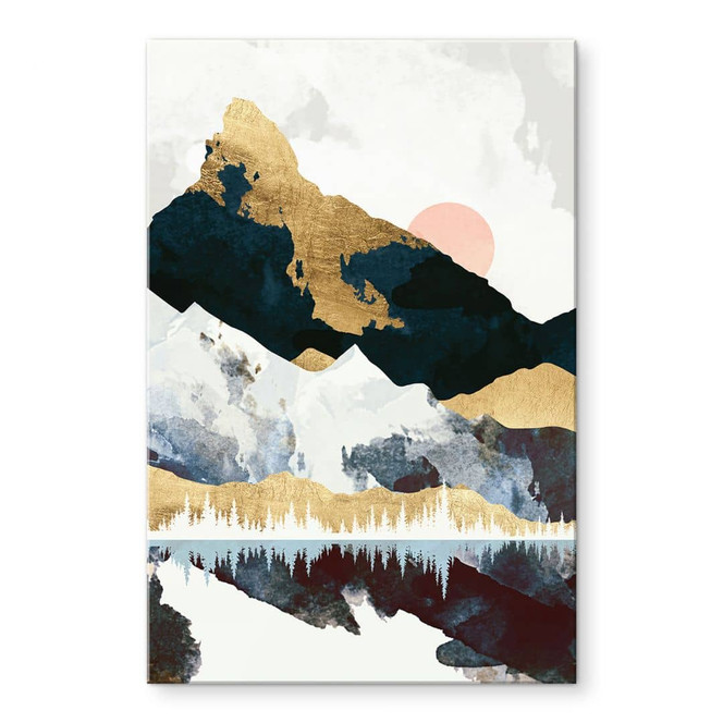 Acrylglasbild Reflektion einer Winterlandschaft - SpaceFrog Designs