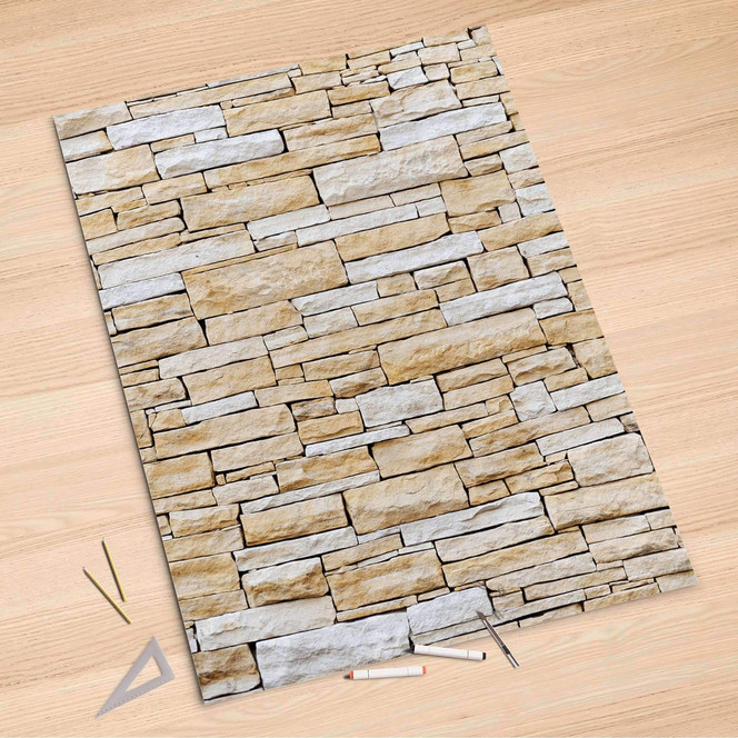 Folienbogen (100x150cm) - Sandstein- Bild 1