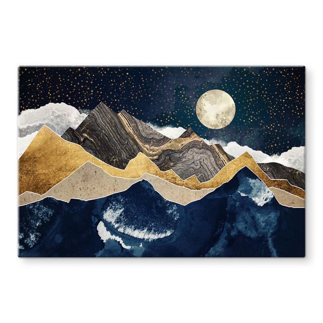 Glasbild Sternenhimmel im Winter - SpaceFrog Designs