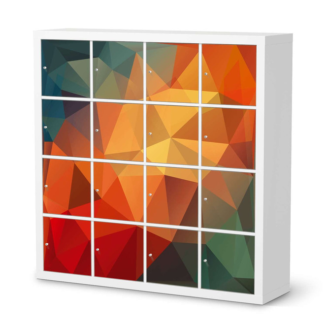 Möbelfolie IKEA Expedit Regal 16 Türen - Polygon- Bild 1