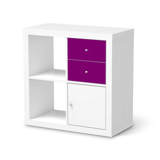 Möbelfolie IKEA Kallax Regal Schubladen - Flieder Dark- Bild 1