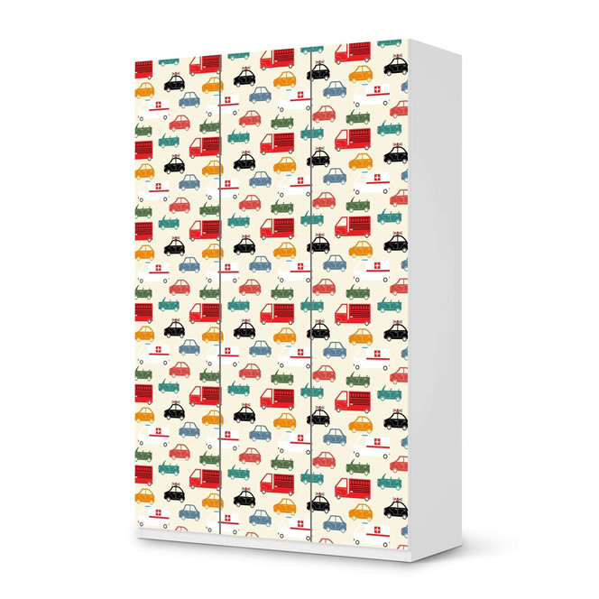 Möbelfolie IKEA Pax Schrank 236cm Höhe - 3 Türen - Cars- Bild 1