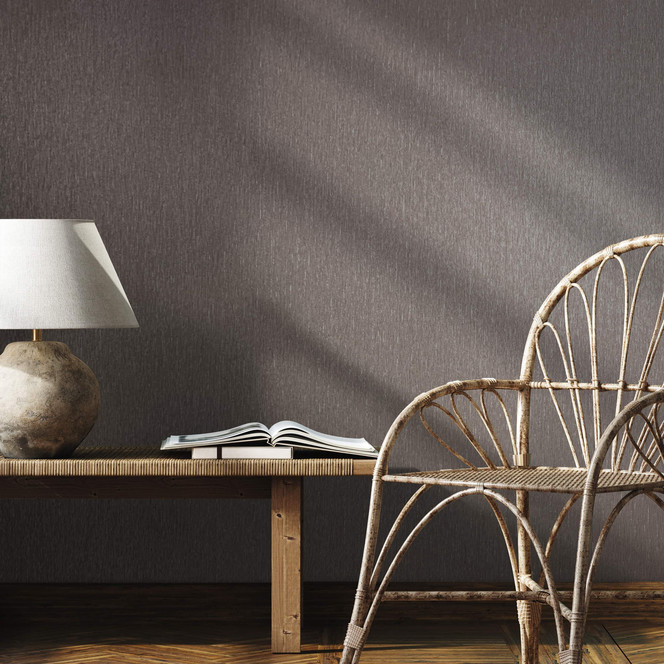 Vliestapete mit leichter Struktur beige Uni