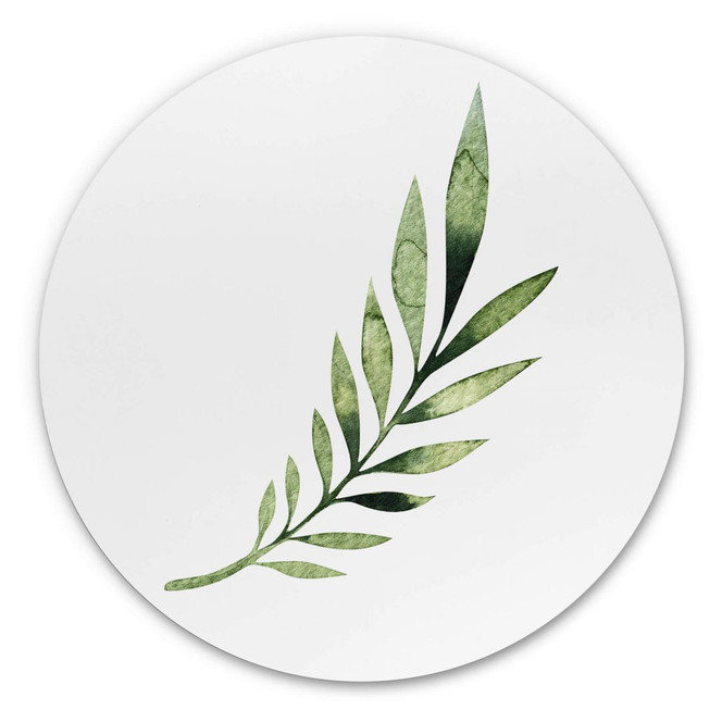 Alu-Dibond Kvilis - Palm Leaf - Rund