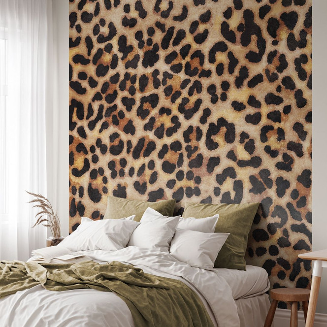 Fototapete Wilder Leopard - Animal Print - Tunaboylu