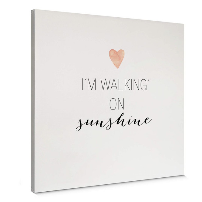 Leinwandbild Confetti & Cream - I'm walking on sunshine