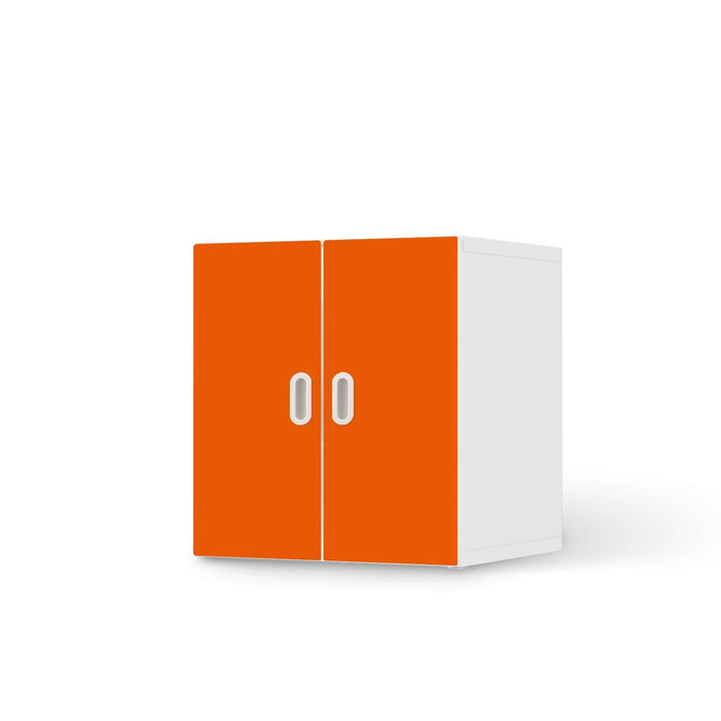Möbelfolie IKEA Stuva / Fritids Schrank - 2 kleine Türen - Orange Dark- Bild 1